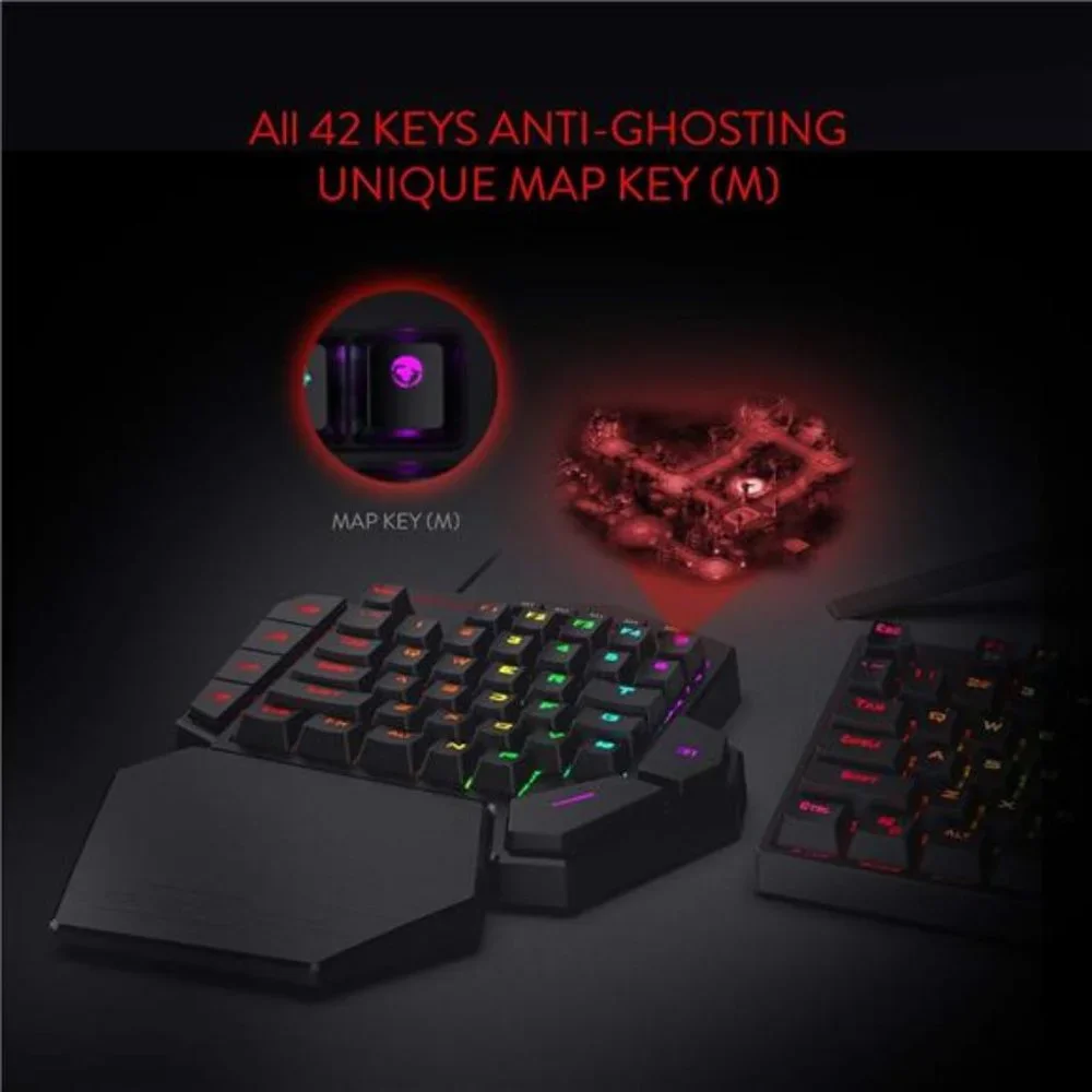 K585 DITI One-Handed RGB Mechanical Gaming Keyboard, 42 Keys Type-C Professional